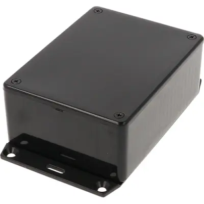 ABS enclosure, (L x W x H) 110 x 82 x 44 mm, black (RAL 9005), IP54, 1591SF2SBK - 1