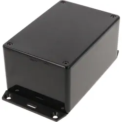ABS enclosure, (L x W x H) 120 x 80 x 59 mm, black (RAL 9005), IP54, 1591TF2SBK