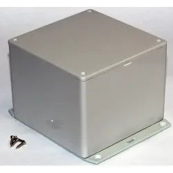 ABS enclosure, (L x W x H) 120 x 120 x 94 mm, light gray (RAL 7035), IP54, 1591VF2SGY