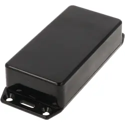 ABS enclosure, (L x W x H) 100 x 50 x 25 mm, black (RAL 9005), IP54, 1591ASFLBK