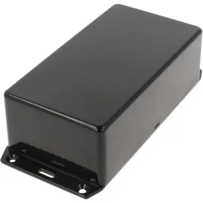 ABS enclosure, (L x W x H) 150 x 80 x 50 mm, black (RAL 9005), IP54, 1591DSFLBK - 1