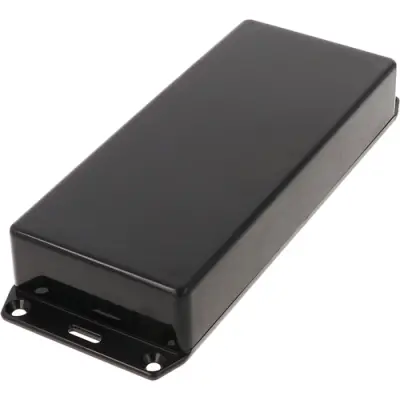 ABS enclosure, (L x W x H) 166 x 71 x 29 mm, black (RAL 9005), IP54, 1591HSFLBK - 1