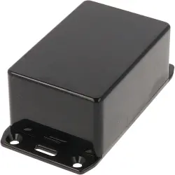 ABS enclosure, (L x W x H) 85 x 56 x 39 mm, black (RAL 9005), IP54, 1591LSFLBK