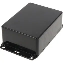 ABS enclosure, (L x W x H) 110 x 82 x 44 mm, black (RAL 9005), IP54, 1591SSFLBK
