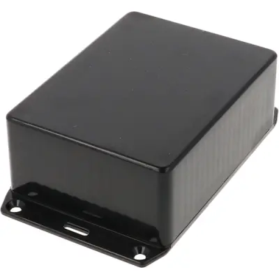 ABS enclosure, (L x W x H) 110 x 82 x 44 mm, black (RAL 9005), IP54, 1591SSFLBK - 1