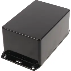 ABS enclosure, (L x W x H) 120 x 80 x 59 mm, black (RAL 9005), IP54, 1591TSFLBK