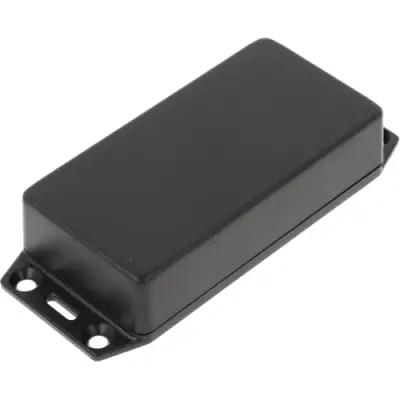 ABS enclosure, (L x W x H) 99 x 51 x 20 mm, black (RAL 9005), IP54, 1591XXAFLBK - 1