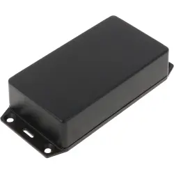 ABS enclosure, (L x W x H) 112 x 64 x 28 mm, black (RAL 9005), IP54, 1591XXBFLBK