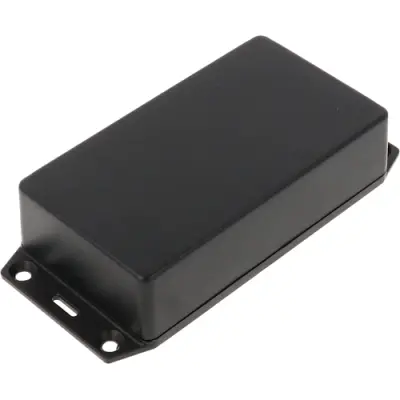 ABS enclosure, (L x W x H) 112 x 64 x 28 mm, black (RAL 9005), IP54, 1591XXBFLBK - 1