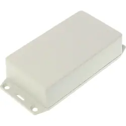 ABS enclosure, (L x W x H) 112 x 64 x 28 mm, light gray (RAL 7035), IP54, 1591XXBFLGY