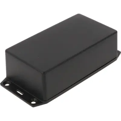 ABS enclosure, (L x W x H) 119 x 66 x 36 mm, black (RAL 9005), IP54, 1591XXCFLBK - 1