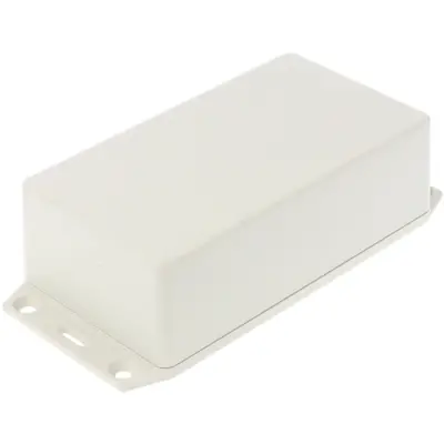 ABS enclosure, (L x W x H) 119 x 66 x 36 mm, light gray (RAL 7035), IP54, 1591XXCFLGY - 1