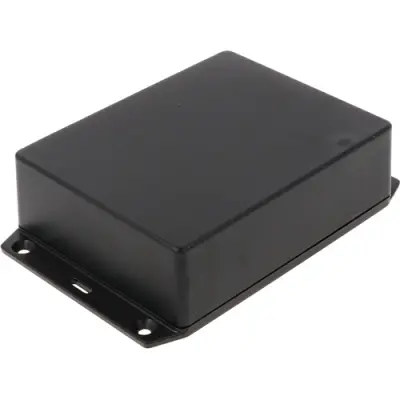 ABS enclosure, (L x W x H) 122 x 94 x 36 mm, black (RAL 9005), IP54, 1591XXGFLBK - 1