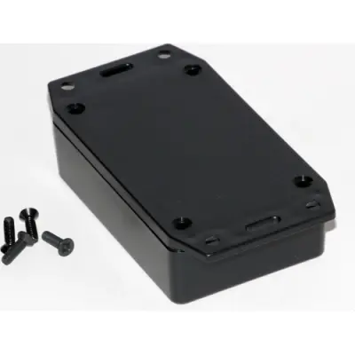 ABS enclosure, (L x W x H) 84 x 56 x 23 mm, black (RAL 9005), IP54, 1591XXMFLBK - 1