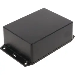 ABS enclosure, (L x W x H) 109 x 81 x 41 mm, black (RAL 9005), IP54, 1591XXSFLBK