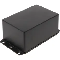 ABS enclosure, (L x W x H) 122 x 81 x 56 mm, black (RAL 9005), IP54, 1591XXTFLBK