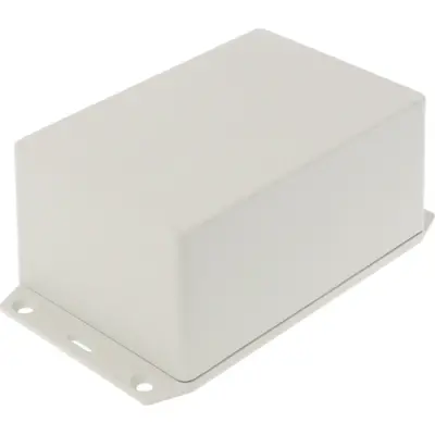 ABS enclosure, (L x W x H) 122 x 81 x 56 mm, light gray (RAL 7035), IP54, 1591XXTFLGY - 1