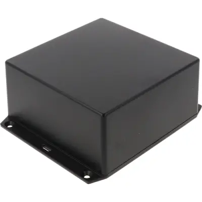 ABS enclosure, (L x W x H) 123 x 123 x 57 mm, black (RAL 9005), IP54, 1591XXUFLBK - 1