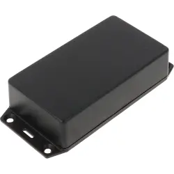ABS enclosure, (L x W x H) 112 x 64 x 28 mm, black (RAL 9005), IP54, 1591XXBSFLBK