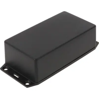 ABS enclosure, (L x W x H) 119 x 66 x 36 mm, black (RAL 9005), IP54, 1591XXCSFLBK - 1