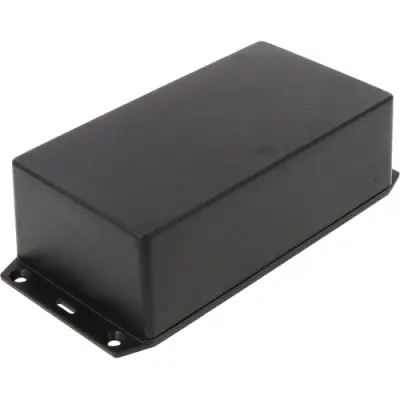 ABS enclosure, (L x W x H) 152 x 81 x 46 mm, black (RAL 9005), IP54, 1591XXDSFLBK - 1