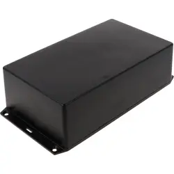 ABS enclosure, (L x W x H) 193 x 112 x 56 mm, black (RAL 9005), IP54, 1591XXESFLBK