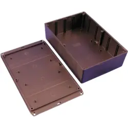 ABS enclosure, (L x W x H) 221 x 150 x 58 mm, black (RAL 9005), IP54, 1591XXFSFLBK
