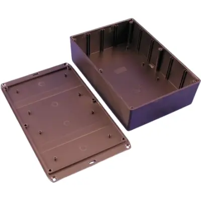 ABS enclosure, (L x W x H) 221 x 150 x 58 mm, black (RAL 9005), IP54, 1591XXFSFLBK - 1