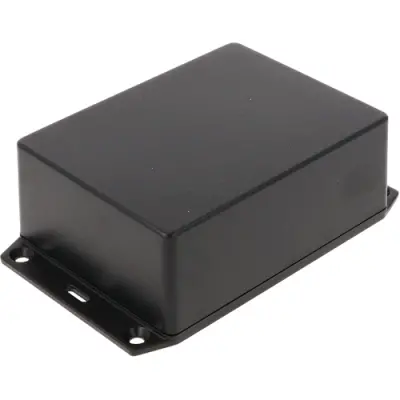 ABS enclosure, (L x W x H) 109 x 81 x 41 mm, black (RAL 9005), IP54, 1591XXSSFLBK - 1