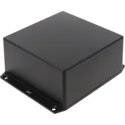 ABS enclosure, (L x W x H) 123 x 123 x 57 mm, black (RAL 9005), IP54, 1591XXUSFLBK