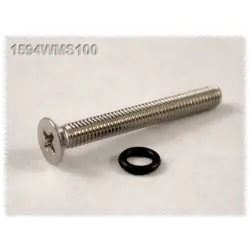 Screw, steel, (L) 18 mm, black, 1594WMS100