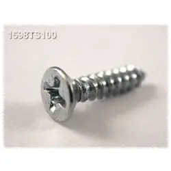 Screw, steel, (L) 16 mm, black, 1598TS100