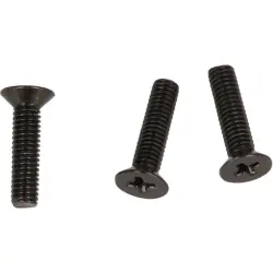 Screw, steel, (L) 12 mm, black, 1599HMS100BK