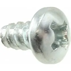 Screw, steel, (L) 6.35 mm, silver, 1598ATS100, package with 100 pieces
