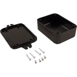 ABS enclosure, (L x W x H) 80 x 60 x 30 mm, black (RAL 9005), IP54, RL6105-FBK