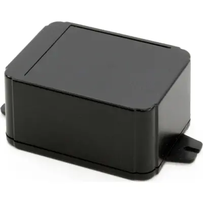 ABS enclosure, (L x W x H) 80 x 60 x 40 mm, black (RAL 9005), IP54, RL6115-FBK - 1