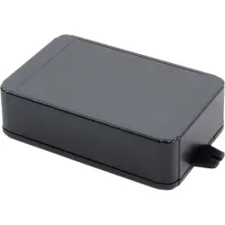 ABS enclosure, (L x W x H) 125 x 80 x 35 mm, black (RAL 9005), IP54, RL6215-FBK