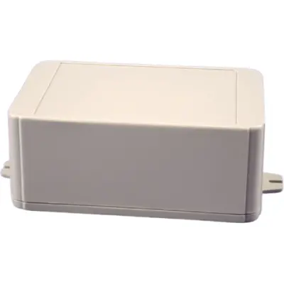 ABS enclosure, (L x W x H) 125 x 80 x 50 mm, light gray (RAL 7035), IP54, RL6225-F - 1