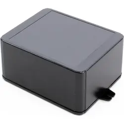 ABS enclosure, (L x W x H) 125 x 100 x 60 mm, black (RAL 9005), IP54, RL6335-FBK