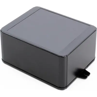 ABS enclosure, (L x W x H) 125 x 100 x 60 mm, black (RAL 9005), IP54, RL6335-FBK - 1