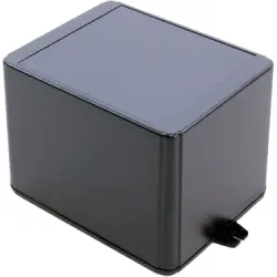 ABS enclosure, (L x W x H) 125 x 100 x 90 mm, black (RAL 9005), IP54, RL6365-FBK