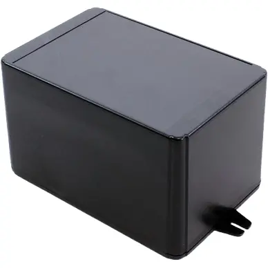 ABS enclosure, (L x W x H) 150 x 100 x 90 mm, black (RAL 9005), IP54, RL6465-FBK - 1