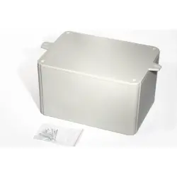 ABS enclosure, (L x W x H) 175 x 125 x 100 mm, light gray (RAL 7035), IP54, RL6585-F