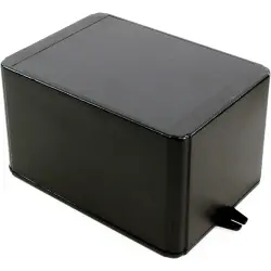 ABS enclosure, (L x W x H) 175 x 125 x 100 mm, black (RAL 9005), IP54, RL6585-FBK
