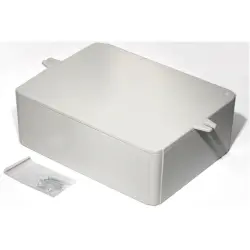 ABS enclosure, (L x W x H) 200 x 150 x 70 mm, light gray (RAL 7035), IP54, RL6655-F