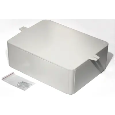 ABS enclosure, (L x W x H) 200 x 150 x 70 mm, light gray (RAL 7035), IP54, RL6655-F - 1