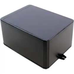 ABS enclosure, (L x W x H) 200 x 150 x 100 mm, black (RAL 9005), IP54, RL6685-FBK