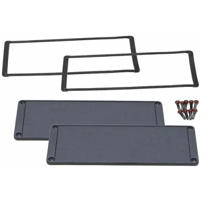 End plate, aluminum, for enclosure, 1457UWP, package with 2 pieces - 1