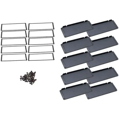 End plate, aluminum, for enclosure, 1457UWPF-10, package with 10 pieces - 1