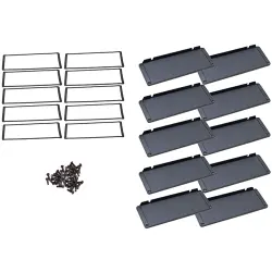 End plate, aluminum, for enclosure, 1457UWPF-10, package with 10 pieces